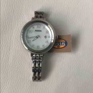 Women’s Silver Fossil Watch